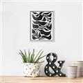 Picture of Noir Leaves II  _GroupedProduct_Rectangle_Portrait_Canvas_Framed_