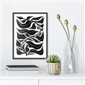 Picture of Noir Leaves II  _GroupedProduct_Rectangle_Portrait_Canvas_Framed_