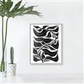 Picture of Noir Leaves II  _GroupedProduct_Rectangle_Portrait_Canvas_Framed_