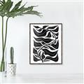 Picture of Noir Leaves II  _GroupedProduct_Rectangle_Portrait_Canvas_Framed_