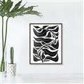 Picture of Noir Leaves II  _GroupedProduct_Rectangle_Portrait_Canvas_Framed_