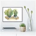 Picture of Splashed Cactus I  _GroupedProduct_Rectangle_Landscape_Canvas_Framed_