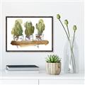 Picture of Splashed Cactus II  _GroupedProduct_Rectangle_Landscape_Canvas_Framed_