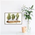 Picture of Splashed Cactus II  _GroupedProduct_Rectangle_Landscape_Canvas_Framed_