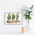 Picture of Splashed Cactus II  _GroupedProduct_Rectangle_Landscape_Canvas_Framed_