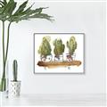 Picture of Splashed Cactus II  _GroupedProduct_Rectangle_Landscape_Canvas_Framed_