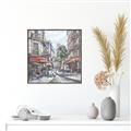 Picture of European Cafe Bar _GroupedProduct_Square_Canvas_Framed_