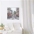 Picture of European Cafe Bar _GroupedProduct_Square_Canvas_Framed_