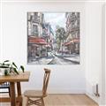 Picture of European Cafe Bar _GroupedProduct_Square_Canvas_Framed_