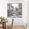 Picture of European Cafe Bar _GroupedProduct_Square_Canvas_Framed_