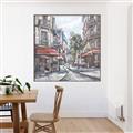 Picture of European Cafe Bar _GroupedProduct_Square_Canvas_Framed_