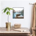 Picture of At the Dock  _GroupedProduct_Square_Canvas_Framed_