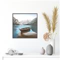 Picture of At the Dock  _GroupedProduct_Square_Canvas_Framed_