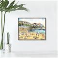 Picture of Coastal vibes I _GroupedProduct_Rectangle_Landscape_Canvas_Framed_