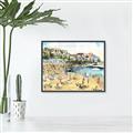 Picture of Coastal vibes I _GroupedProduct_Rectangle_Landscape_Canvas_Framed_