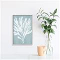 Picture of Coral Leaves II _GroupedProduct_Rectangle_Portrait_Canvas_Framed_