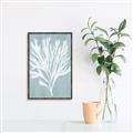 Picture of Coral Leaves II _GroupedProduct_Rectangle_Portrait_Canvas_Framed_