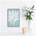 Picture of Coral Leaves II _GroupedProduct_Rectangle_Portrait_Canvas_Framed_