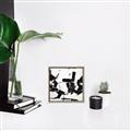 Picture of Black Abstract with Fine Line _GroupedProduct_Square_Canvas_Framed_