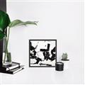 Picture of Black Abstract with Fine Line _GroupedProduct_Square_Canvas_Framed_