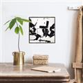 Picture of Black Abstract with Fine Line _GroupedProduct_Square_Canvas_Framed_