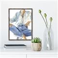 Picture of Blue Jeans I _GroupedProduct_Rectangle_Portrait_Canvas_Framed_