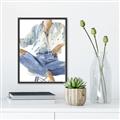 Picture of Blue Jeans I _GroupedProduct_Rectangle_Portrait_Canvas_Framed_