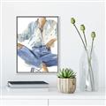 Picture of Blue Jeans I _GroupedProduct_Rectangle_Portrait_Canvas_Framed_
