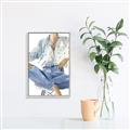 Picture of Blue Jeans I _GroupedProduct_Rectangle_Portrait_Canvas_Framed_