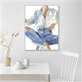 Picture of Blue Jeans I _GroupedProduct_Rectangle_Portrait_Canvas_Framed_