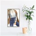 Picture of Blue Jeans II _GroupedProduct_Rectangle_Portrait_Canvas_Framed_