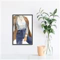 Picture of Blue Jeans II _GroupedProduct_Rectangle_Portrait_Canvas_Framed_