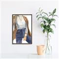 Picture of Blue Jeans II _GroupedProduct_Rectangle_Portrait_Canvas_Framed_