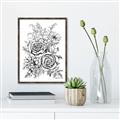 Picture of Sketched Flower I _GroupedProduct_Rectangle_Portrait_Canvas_Framed_