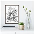 Picture of Sketched Flower I _GroupedProduct_Rectangle_Portrait_Canvas_Framed_