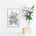 Picture of Sketched Flower I _GroupedProduct_Rectangle_Portrait_Canvas_Framed_