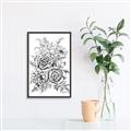 Picture of Sketched Flower I _GroupedProduct_Rectangle_Portrait_Canvas_Framed_