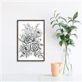 Picture of Sketched Flower I _GroupedProduct_Rectangle_Portrait_Canvas_Framed_