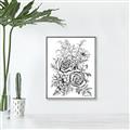 Picture of Sketched Flower I _GroupedProduct_Rectangle_Portrait_Canvas_Framed_