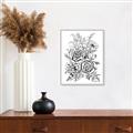 Picture of Sketched Flower I _GroupedProduct_Rectangle_Portrait_Canvas_Framed_
