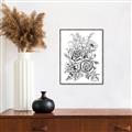 Picture of Sketched Flower I _GroupedProduct_Rectangle_Portrait_Canvas_Framed_