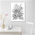 Picture of Sketched Flower I _GroupedProduct_Rectangle_Portrait_Canvas_Framed_