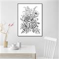 Picture of Sketched Flower I _GroupedProduct_Rectangle_Portrait_Canvas_Framed_