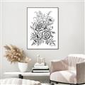 Picture of Sketched Flower I _GroupedProduct_Rectangle_Portrait_Canvas_Framed_
