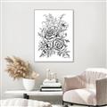 Picture of Sketched Flower I _GroupedProduct_Rectangle_Portrait_Canvas_Framed_