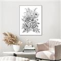 Picture of Sketched Flower I _GroupedProduct_Rectangle_Portrait_Canvas_Framed_