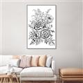 Picture of Sketched Flower I _GroupedProduct_Rectangle_Portrait_Canvas_Framed_