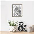 Picture of Sketched Flower II  _GroupedProduct_Rectangle_Portrait_Canvas_Framed_