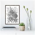 Picture of Sketched Flower II  _GroupedProduct_Rectangle_Portrait_Canvas_Framed_