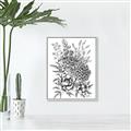 Picture of Sketched Flower II  _GroupedProduct_Rectangle_Portrait_Canvas_Framed_